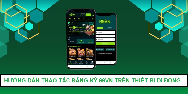 Thao tác thực hiện đăng ký 69VN trên thiết bị máy tính