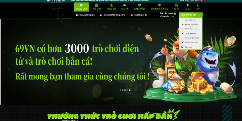 Truy cập vào hệ thống website và đăng nhập tài khoản